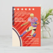 スターサッカー選手招待 招待状 (スタンド正面)