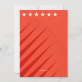 スターサッカー選手招待 招待状 (裏面)