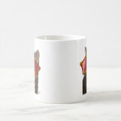 スターサングラスの子猫 コーヒーマグカップ (中央)