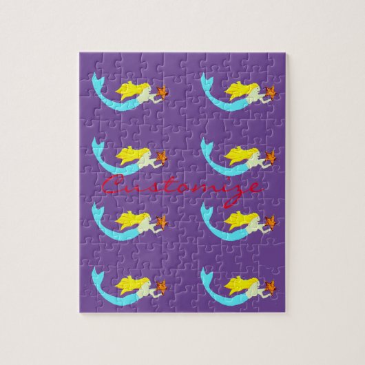 スターサンダーと可愛いブロンド人魚_Cove ジグソーパズル (縦)