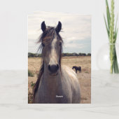 スターザアラブポニー誕生日カード ノートカード (裏面)