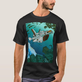 スターシップとオービタル宇宙ステーション。フリートウォーズWi Tシャツ