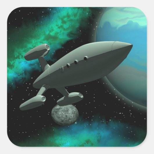 スターシップエクスプローラ（四角） スクエアシール (正面)