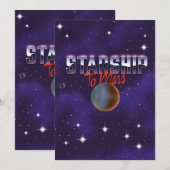 スターシップ火星マグネット 招待状 (正面/裏面)