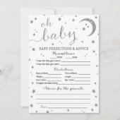 スターシルバーグリッター予測とアドバイスカード 招待状 (正面)