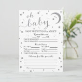 スターシルバーグリッター予測とアドバイスカード 招待状 (スタンド正面)