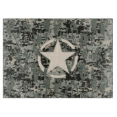 スターシンボルピクセルデジタル迷彩画 カッティングボード (正面)