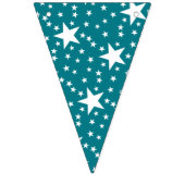 スターシームレスパターン白+あなたのバックガー。&アイディア バンティングフラッグ (第3の旗)