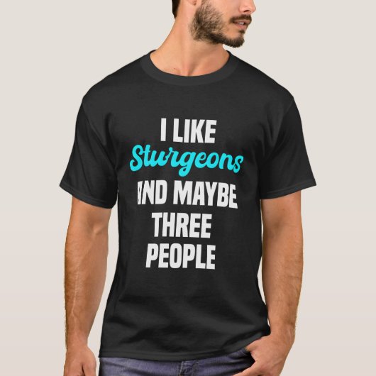 スタージオンフィッシャアングラー淡水魚釣りイントロバー Tシャツ (正面)