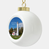 スタージオンポイントライトハウスオーナメント セラミックボールオーナメント (右)