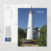 スタージオンポイントライトハウスポストカード背が高い ポストカード (正面/裏面)