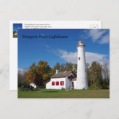スタージオンポイントライトハウスポストカード ポストカード (正面/裏面)
