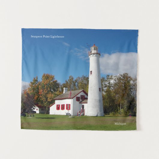 スタージオンポイントライトハウス タペストリー (正面(横))