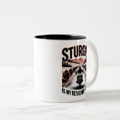 スタージスオートバイ退職計画 ツートーンマグカップ (正面右)
