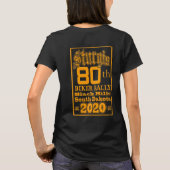 スタージス第80回バイクもしくは自転車に乗る人ラリー2020シャツ Tシャツ (裏面)