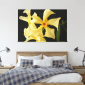 スタージャスミンフラワー60x40 (150x100cm)ワッカ キャンバスプリント (インサイチュ (寝室))