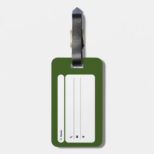 スタージ – ウェーバー症候群の戦士ラゲッジタグ ラゲッジタグ (裏面縦)