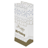 スタースタイリッシュパターン（の模様が）ある紙誕生日抱き枕 ワインギフトバッグ (裏面アングル)