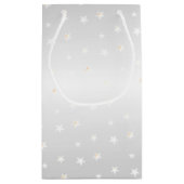 スタースタイリッシュリーハッピーバースデーとピンクバルーン スモールペーパーバッグ (裏面)