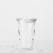 スタースタッズディスコボールウォーター色の誕生日パーティー アクリルタンブラー (右)