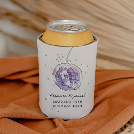 スタースタッズディスコボールウォーター色の誕生日パーティー 缶クーラー