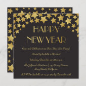 スタースタッズニューイヤーイブパーティの招待状 招待状 (正面/裏面)