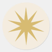 スターステッカー ラウンドシール (正面)