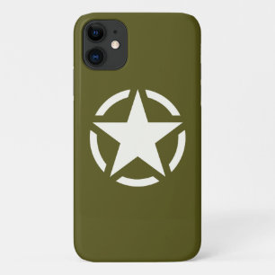 スターステンシクラシックルオンカーキグリーン iPhone 11 ケース
