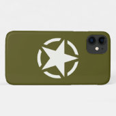 スターステンシクラシックルオンカーキグリーン Case-Mate iPhoneケース (裏面(横))