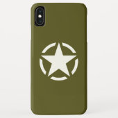 スターステンシクラシックルオンカーキグリーン Case-Mate iPhoneケース (裏面)