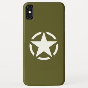 スターステンシクラシックルオンカーキグリーン iPhone XS MAXケース