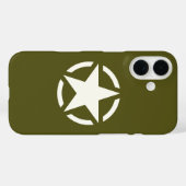 スターステンシクラシックルオンカーキグリーン Case-Mate iPhoneケース (裏面 (横))