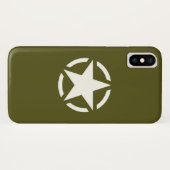 スターステンシクラシックルオンカーキグリーン Case-Mate iPhoneケース (裏面(横))
