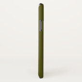 スターステンシクラシックルオンカーキグリーン Case-Mate iPhoneケース (裏面/右)