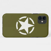 スターステンシクラシックルオンカーキグリーン Case-Mate iPhoneケース (裏面(横))