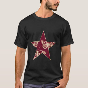 スターステンシルグラフィティアートエガールゴシックエモグランジブ Tシャツ
