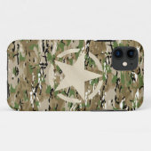 スターステンシルラベルスタイルデカールオン迷彩柄スタイル Case-Mate iPhoneケース (裏面(横))