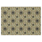 スターステンシルヴィンテージデカールオンカモフラージカラー テーブルクロス (正面(横))