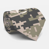 スターステンシルヴィンテージデカールデジタル迷彩柄スタイル ネクタイ (ロール)