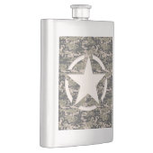 スターステンシルヴィンテージデジタル迷彩柄スタイル フラスク (右)