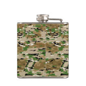 スターステンシルヴィンテージバーラップ迷彩柄スタイル フラスク (裏面)