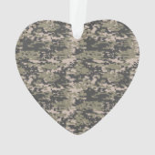 スターステンシルヴィンテージラベルデジタルカーキスタイル オーナメント (裏面)