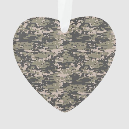 スターステンシルヴィンテージラベルデジタルカーキスタイル オーナメント (裏面)