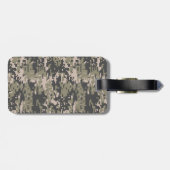 スターステンシルヴィンテージラベルデジタルカーキスタイル ラゲッジタグ (裏面横)