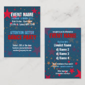 スターストライクメガスターズイベントパーティーミニフライヤー 名刺 (正面/裏面)