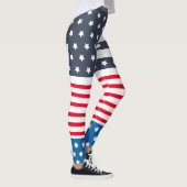 スターストライプのスの愛国心7月4日 レギンス (右)