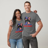 スターストライプズと同権アメリカ国旗4日 Tシャツ (ユニセックス)