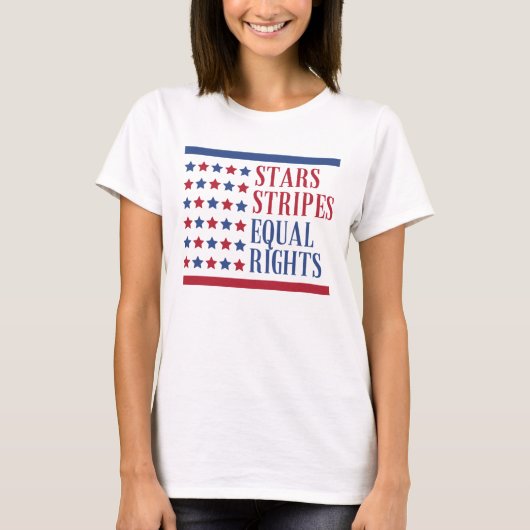 スターストライプズと同等の権利Tシャツ Tシャツ (正面)