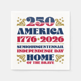 スターストライプズアメリカ250周年 スタンダードカクテルナプキン