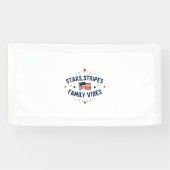 スターストライプズファミリービベス7月4日バナー 横断幕 (横)